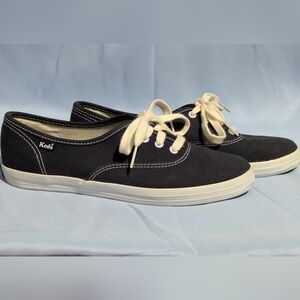 Vintage Womens Keds Navy Blue Oxford Lace Up Shoes - Women Size 6